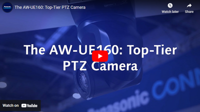 Panasonic AW-UE160: Flagship PTZ Camera with ST2110 & NDI