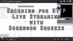 Tutorial: Creating HLS Files in Sorenson Squeeze: Easy Peasy!