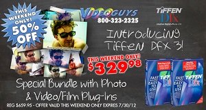 Save 50% on Tiffen Dfx 3 Photo &amp; Video Plug-ins Bundle! This weekend only!!