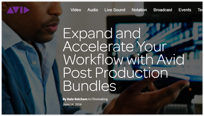 Avid Nexis Pro Post Production Bundles Expand & Accelerate Your Workflow