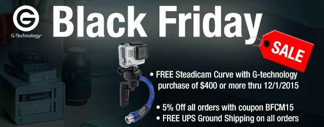 G-Technology Black Friday Special with FREE Gift