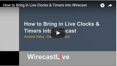 Wirecast Tutorial: How to Bring in Live Clocks & Timers into Wirecast