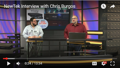 WATCH NOW! NewTek TriCaster NDI Bundle Promotions & Interview with Chris Burgos from NewTek