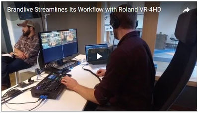 Brandlive Streams with the Roland VR-4HD