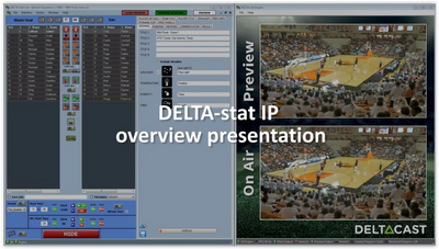 Deltacast Delta-stat-IP lets you add Broadcast Quality Sports Graphics to your Live Productions