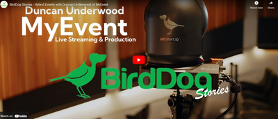 BirdDog P200 PTZ cams and NDI for producing hybrid events