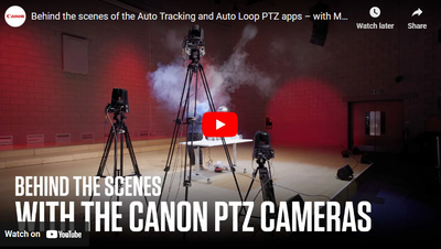 Canon CR-N700 PTZ Auto Tracking and Auto Loop Apps are Fantastic
