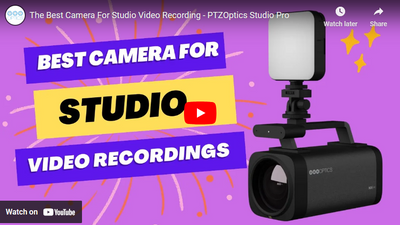 PTZOptics Studio Pro Camera is Fantastic For Your Studio
