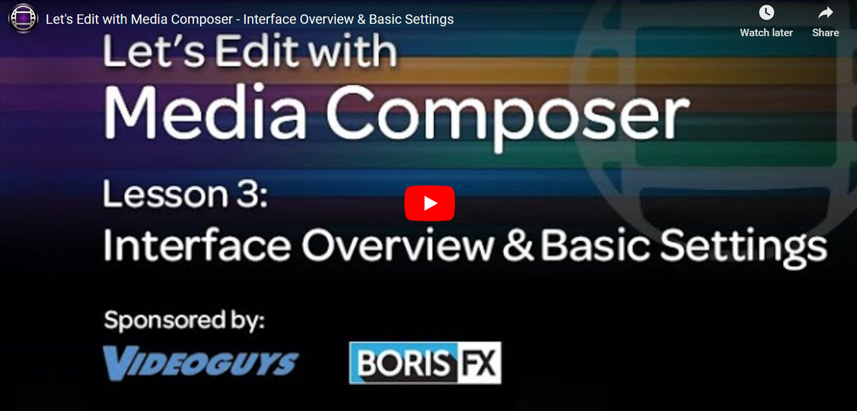 Avid Media Composer – Interface Overview & Basic Settings – Videoguys