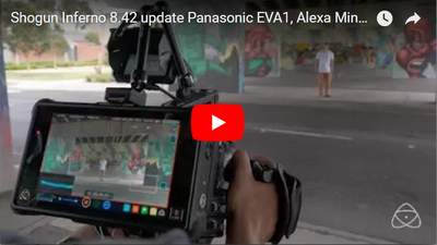 Atomos Shogun Inferno 8.42 update  for Panasonic EVA1, Alexa Mini and Amira