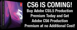 Adobe CS6 is coming soon. Buy now and save!