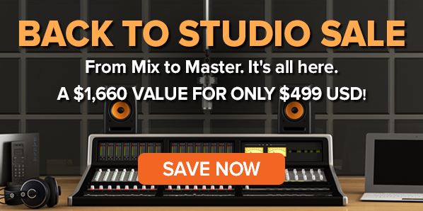 iZotope's Back to Studio Sale