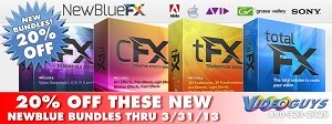 Pre-NAB Special! 20% Off NewBlue FX Bundles