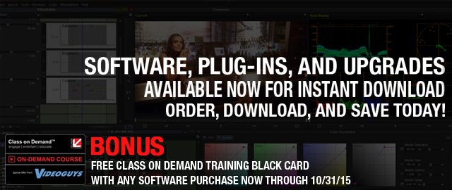 Software, Plug-Ins and Upgrades Special now with FREE COD Training