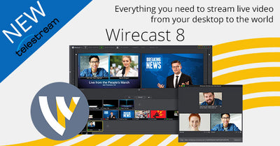 NEW! Wirecast 8 Broadcasting Software & Wirecast Gear 230 Live Production System