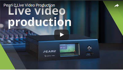 Epiphan Pearl-2 all-in-one live HD/4k video production system