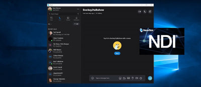 Microsoft Skype 8.25 has integrated NewTek’s NDI!