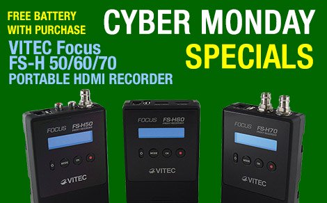 Cyber Monday Special - Free Battery with Focus FS-H50/60/70 Purchase