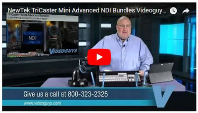 NewTek TriCaster Mini Advanced Edition Bundles with NDI Enabled Webinar