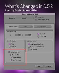 Media Composer 6.5.2 ? Exporting Graphic Sequential Files