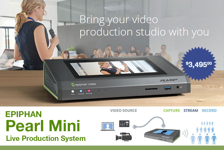 Now in Stock - Epiphan Pearl Mini All-in-One Portable Video Production