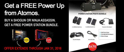 Atomos Free Offers with Purchase of Shogun, Ninja Assassin, and Ninja Blade Field Monitor and Recorders