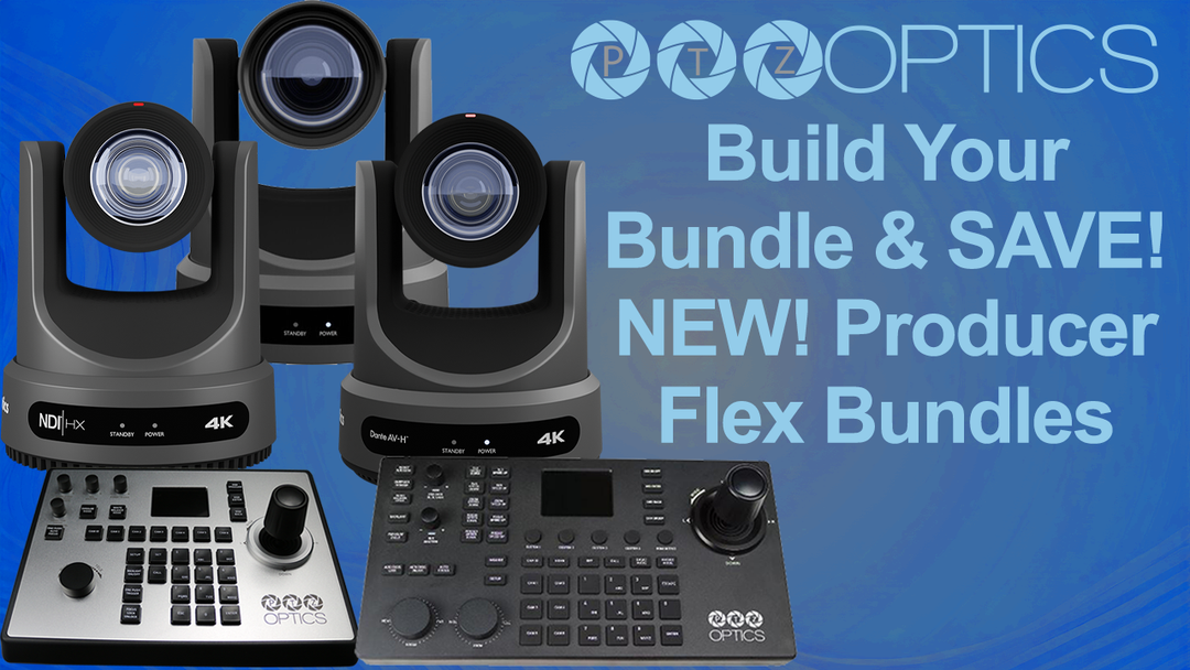 Build Your PTZOptics Bundle and Save with FLEX Bundles