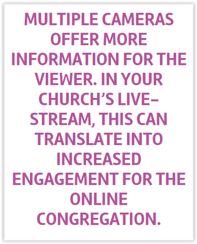 Using Multiple Cameras to Increase Engagement for Worship Streaming