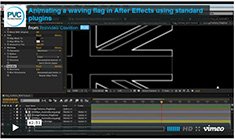 Pro Video Coalition Looks at a real-life project that creates a 3D flag effect using standard After Effects plugins