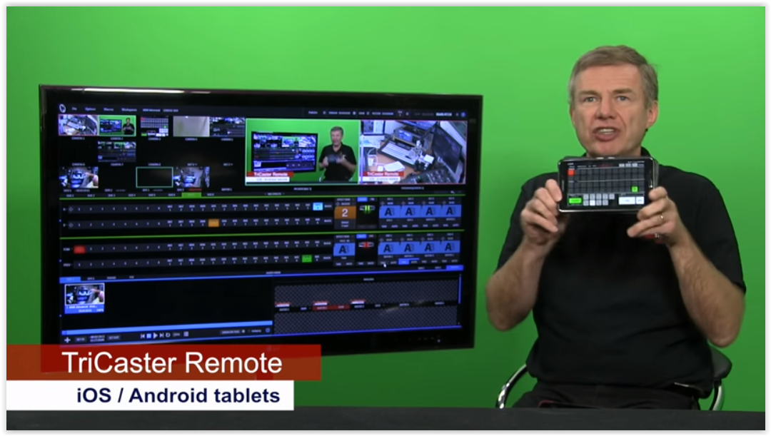 Cool iPad/Adroid App lets you Control your NewTek TriCaster with your Tablet