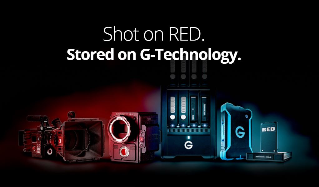 Shot on RED. Stored on G-Technology