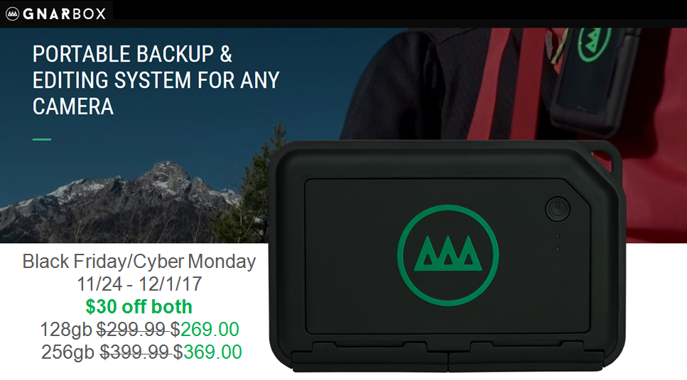 GNARBOX Black Friday Specials with $30 off Both Sizes