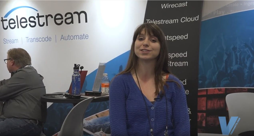 Telestream demonstation of Wirecast gear at NAB New York