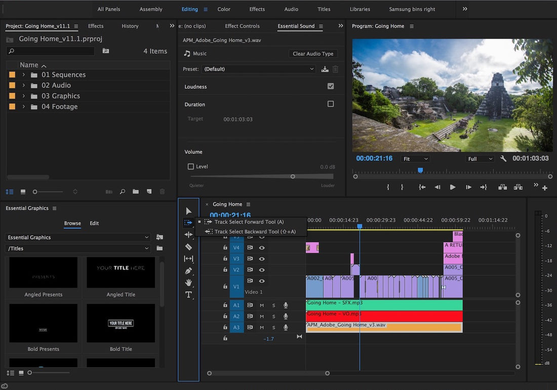 A look at Adobe Premiere Pro CC April 2017 Update