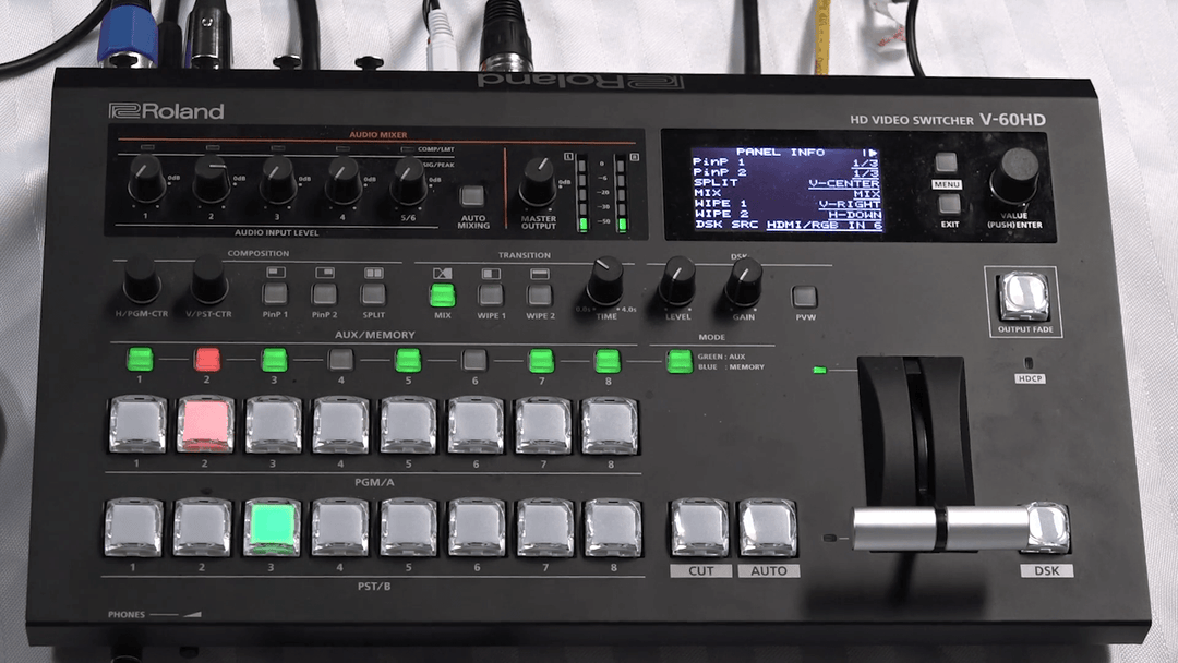 Tutorial: Live Event Streaming with the Roland V-60HD, Part 2—Smart Tally and Auto-Mixing