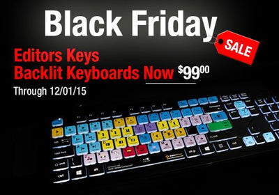 Editors Keys Black Friday Special - Any Backlit Keyboard Now just $99
