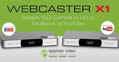 Webcaster X1 for Facebook and YouTube Now In Stock!