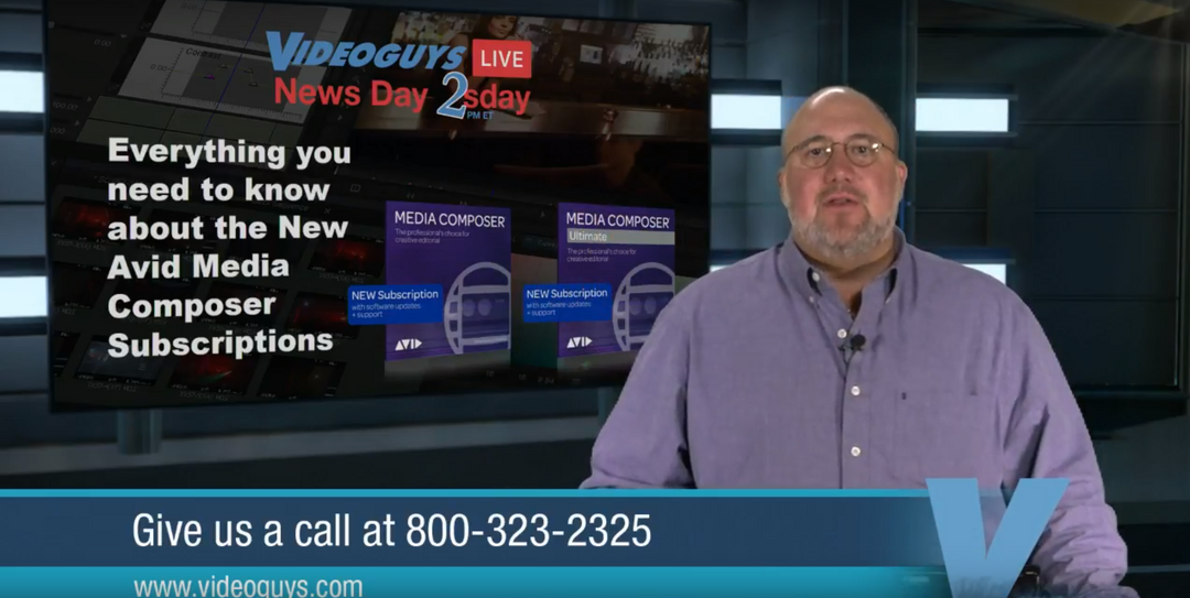 Avid Media Composer Videoguys NewsDay 2sDay Live Webinar