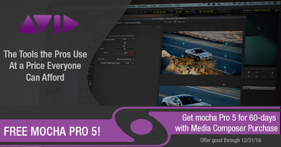 Buy Avid Media Composer and Get mocha Pro 5 FREE for 60 Days