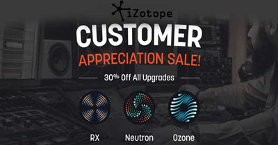 iZotope 30% Off software Upgrades!