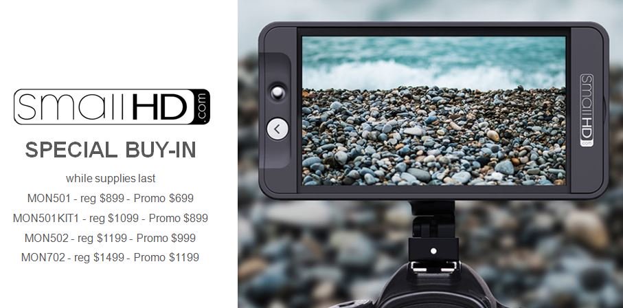 Special Buy-In with SmallHD Field Monitors- Black Friday Special