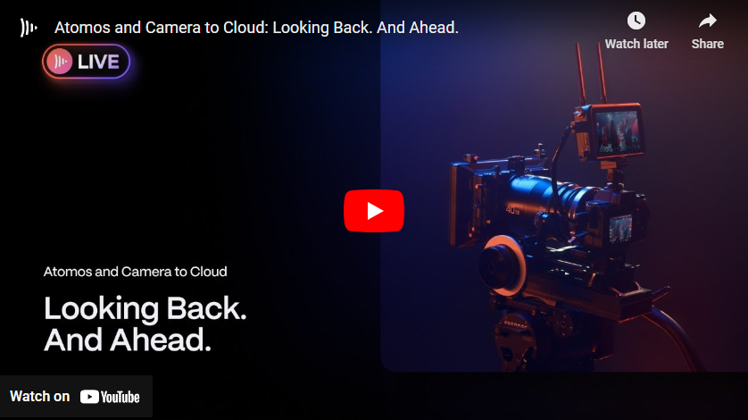 Atomos and Frame.io Camera to Cloud workflows