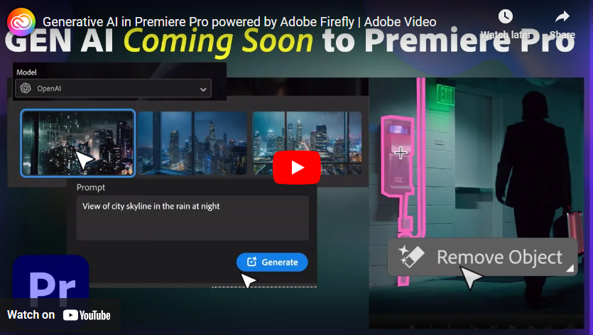 Revolutionizing Video Editing: Premiere Pro Welcomes Groundbreaking Generative AI Features in 2024
