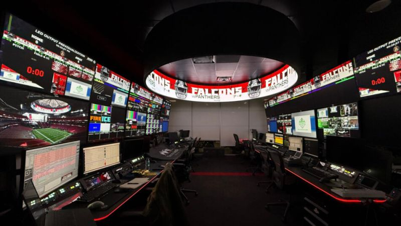 Mercedes-Benz Stadium Built a Mini Version of Its Famous Halo Board