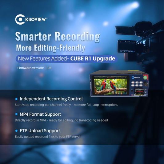 CUBE R1 Just Got Better: Smarter NDI Recording for Easier Post-Production