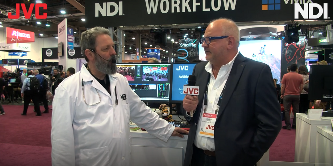 Dr. NDI (Roberto Musso) and JVC Pro Talk NDI