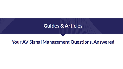 Matrox Convert IP ST 2110 Signal Management FAQs