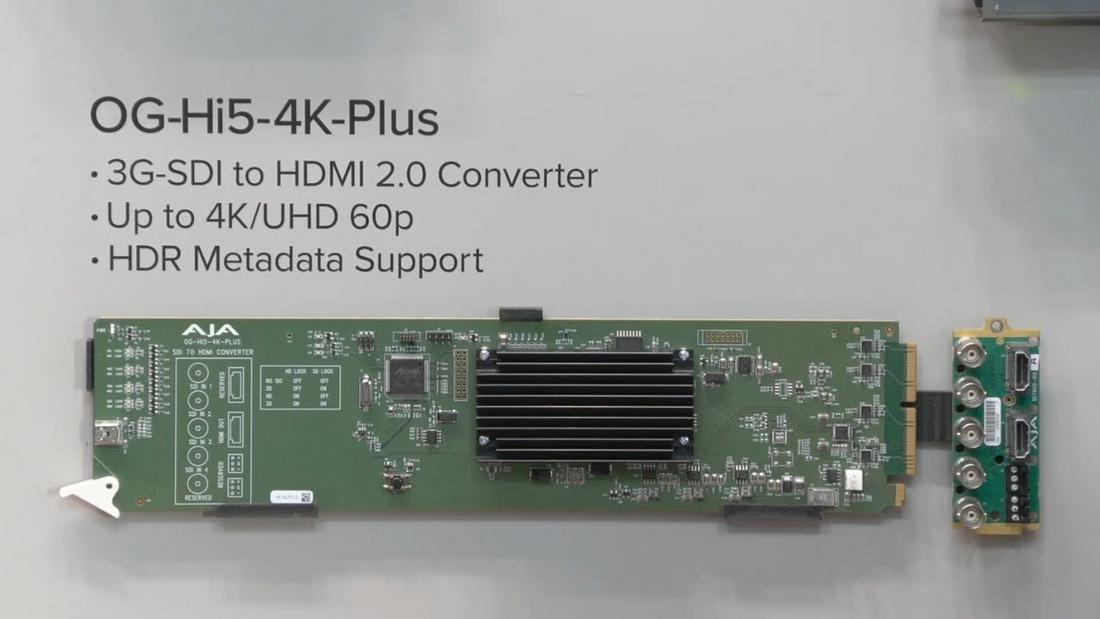 AJA Hi5-4K openGear Card Simplifies SDI to HDMI Conversion for Broadcast