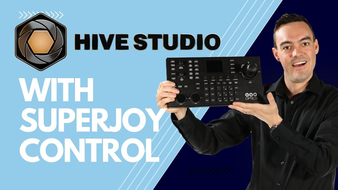 Master Remote PTZ Camera Control with PTZOptics SuperJoy and Hive Studio