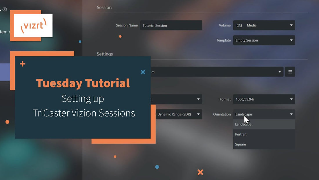 Setting up TriCaster Vizion Sessions Tutorial